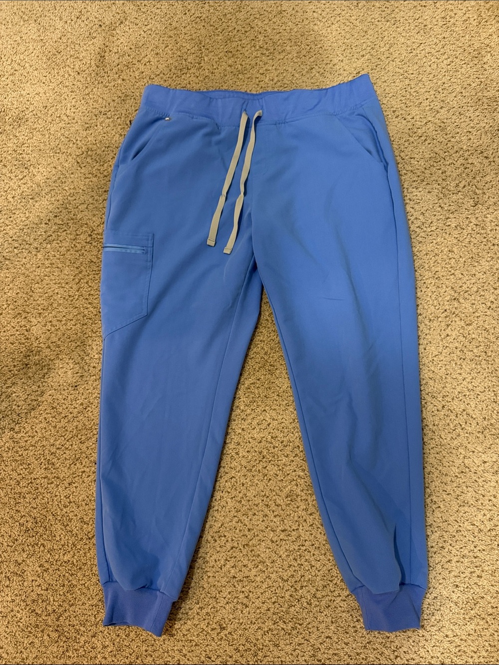 Figs women blue  Drawstring scrub joggers